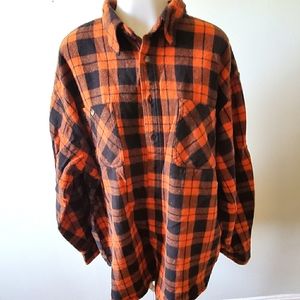 2XLT orange flannel